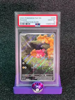 Pokemon Paldean Fates Pawmi 226 PSA 10 - Image 1