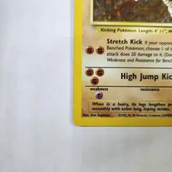 Hitmonlee #7/62 - Holo - Rare - Pokemon TCG - Fossil - HP - Image 5