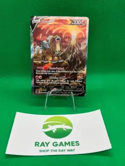 Pokemon TCG Entei V GG36/GG70 Crown Zenith Galarian Gallery Full Art DMG - Image 1