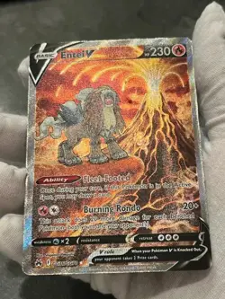 Pokemon TCG Entei V GG36/GG70 Crown Zenith Galarian Gallery Full Art DMG - Image 4