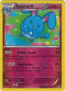 Pokemon - Azumarill - 103/160 - Rare - Reverse Holo - XY - Primal Clash - NM - Image 1