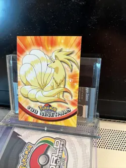 1999 Topps Pokemon Blue Logo Ninetails #38 - Image 3