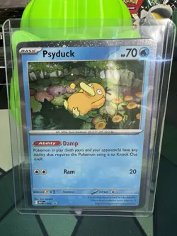 Pokemon TCG Mega Evolutions Psyduck 007 - Golduck 008 Black Star Promo - Image 1