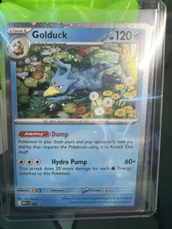Pokemon TCG Mega Evolutions Psyduck 007 - Golduck 008 Black Star Promo - Image 2