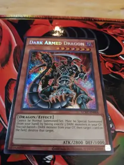 1x Dark Armed Dragon LCKC-EN068 Secret Rare Foil Mint Condition - Image 1