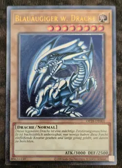 Blue-Eyes White Dragon Ultimate Rare OP28 Yu-Gi-Oh German - Image 3