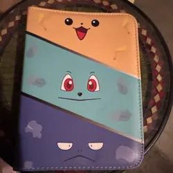4 Pocket Pokemon Binder Card Album Holder Page Folder Trading Card Book Fits 520 - Image 1