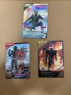 Kamen Rider W Gamba Legends LR Trading Card with Bonus CP2 Used - Image 1