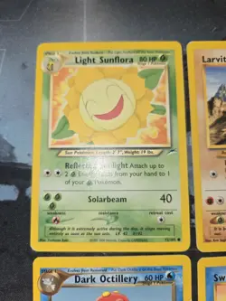 Neo Destiny 4 Card Lot Sunflora, Larvitar, Octillery, Swinub Pokemon - Image 2