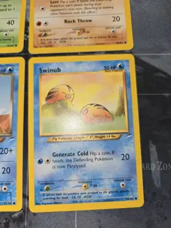 Neo Destiny 4 Card Lot Sunflora, Larvitar, Octillery, Swinub Pokemon - Image 4