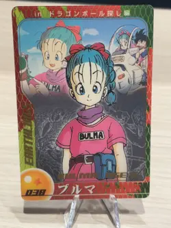 Bulma 038 Dragon Ball Wafers Card Game TCG Japanese Japan MORINAGA Anime - Image 1
