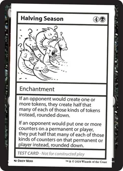 MTG - Halving Season - Play Test - Mystery Booster 2 - Magic the Gathering - Image 1