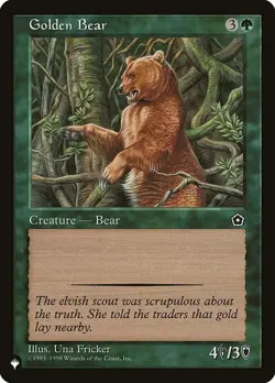 MTG - Golden Bear - The List - Mystery Booster 2 - Magic the Gathering - Image 1
