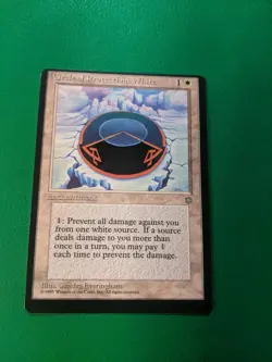 circle of protection of white mtg ice age off center miscut misprint error - Image 1
