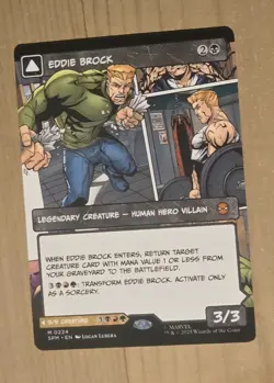 MTG - Eddie Brock Venom Lethal Protector - Borderless - Marvel's Spider-Man - Image 1