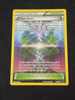 Chaos Tower 94/124 Fates Collide Regular Pokemon TCG Light Played Condition - Image 1