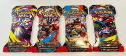 (Lot Of 4) Brand New Pokemon Mega Evolution TCG Single Booster Sleeve Pack - Image 1