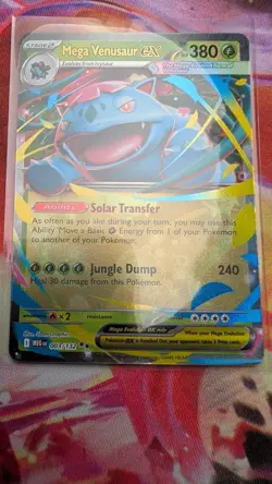 Pokemon TCG Mega Venusaur EX 3/132 Mega Evolution Holo Rare NM Double Rare - Image 3