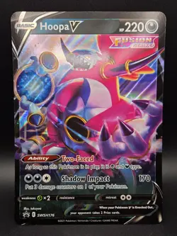 Hoopa V SWSH176 Jumbo Cards Holo Pokemon TCG Oversized Card Near Mint - Image 2