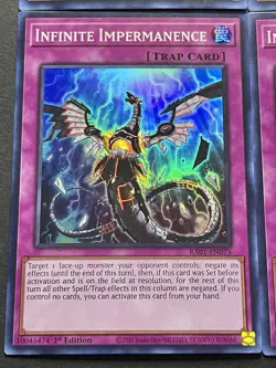 3x Infinite Impermanence + 3x Droll & Lock Bird | Super Rares | YuGiOh! - Image 3