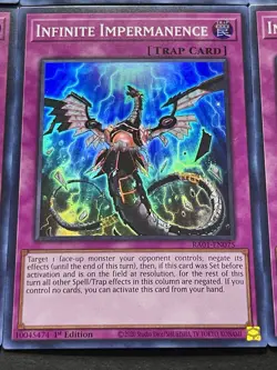3x Infinite Impermanence + 3x Droll & Lock Bird | Super Rares | YuGiOh! - Image 5