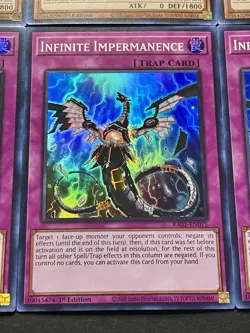 3x Infinite Impermanence + 3x Ghost Belle Haunted Mansion | Super Rare | YuGiOh! - Image 5