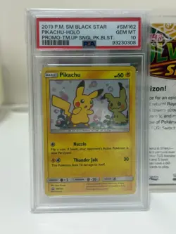 PSA 10 Pikachu Holo SM162 Black Star Promo 2019 Pokemon Team Up Card NEW CERT - Image 3