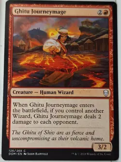 Ghitu Journeymage - Dominaria - Magic the Gathering MTG Nice! - Image 1
