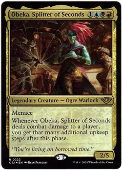 MTG Outlaws of Thunder Junction: Obeka, Splitter of Seconds NM Foil (Rare) - Image 2