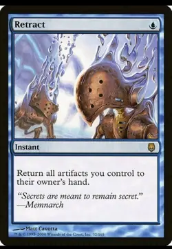 Magic the Gathering RETRACT #32/165 Darksteel Rare Blue 2004 NM - Image 1