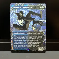 Symbiote Spider-Man 0217 Borderless Marvel's Spider-Man SPM MTG NM - Image 1