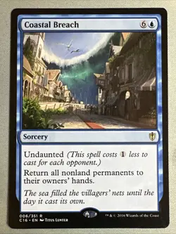 MTG / Coastal Breach / C16 / #6 / Regular / Rare / NM - Image 1