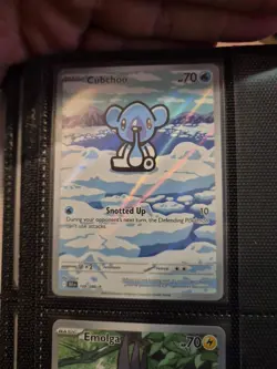 Cubchoo 109/086 Black Bolt Illustration Rare Pokemon TCG Near Mint/Mint - Image 1