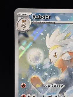 Pokemon Raboot 147/142 Stellar Crown Illustration Rare Full Art Holo Near Mint - Image 4
