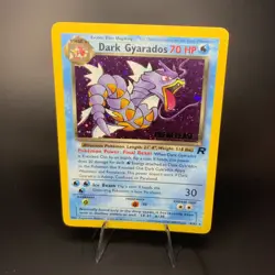 Pokemon 1999 Dark Gyarados Holo PRE RELEASE Stamp SP Team Rocket Very Rare 8/82 - Image 1