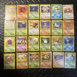 Vintage Base Set - Fossil - Jungle Mixed Card Lot Common Uncommon No Duplicates - Image 1