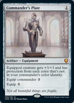 MTG English Commander's Plate NM Foil Commander Legends - Image 1