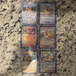 Pokemon TCG PRE EN Card Lot 18 Cards EX Double Rare & Pokeball Eeveelutions NM! - Image 1
