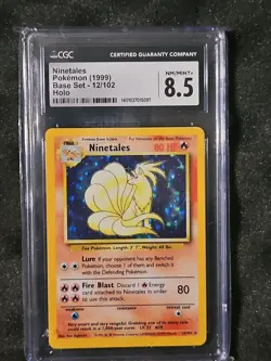 CGC 8.5 - Ninetales - 12/102 - 1999 Base Set - Holo - Pokemon Card - Image 1
