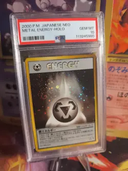 Pokemon Card Metal Energy Metall Energie Neo Genesis Holo Gsnw Japanese PSA 10 - Image 1