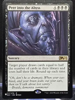 Peer into the Abyss #117 Core Set 2021 Regular Rare - Image 1