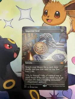 Imperial Seal Borderless Double Masters 2022 Near Mint Mythic MTG 354 2X2 - Image 1