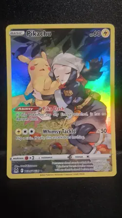 Pokemon TCG Pikachu TG05/TG30 Trainer Gallery Full Art Lost Origin, NM - Image 1
