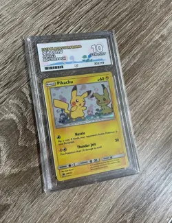 Pikachu SM162 Sun & Moon Black Star Promo Holo Ace 10 not PSA 10 Pokemon - Image 1