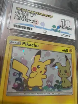 Pikachu SM162 Sun & Moon Black Star Promo Holo Ace 10 not PSA 10 Pokemon - Image 3