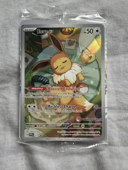 Eevee 173 Pokemon Center ETB Sealed Prismatic Evolutions Stamped Promo SEALED - Image 1