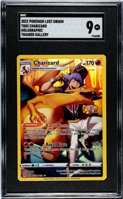 2022 Charizard TG03 MINT SGC 9 Pokemon Lost Origin holo Trainer Gallery - Image 1