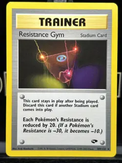 Resistance Gym 109/132 Gym Challenge Regular Rare 1999 WOTC Pokemon TCG NM - Image 3