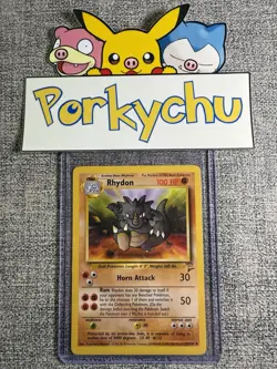 Pokemon Trading Card Rhydon 059/130 Base Set 2 Regular Non Holo Lightly Played - Image 1