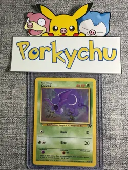 Pokemon Trading Card Zubat 70/82 Team Rocket Regular Non Holo Lightly Played - Image 1